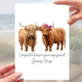 Cow Engagement Card Personalised