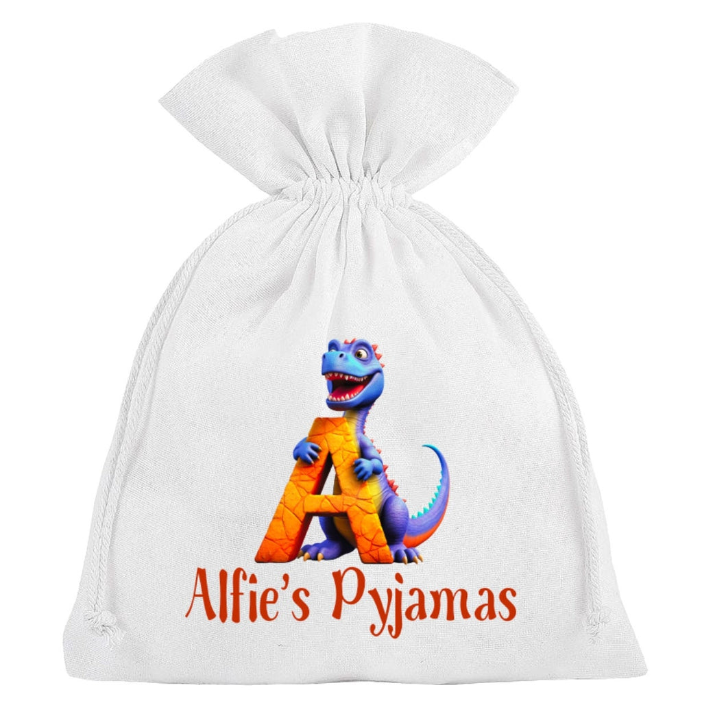 Dinosaur Pyjama Bag Personalised Sleepover Slumber Party PJ's