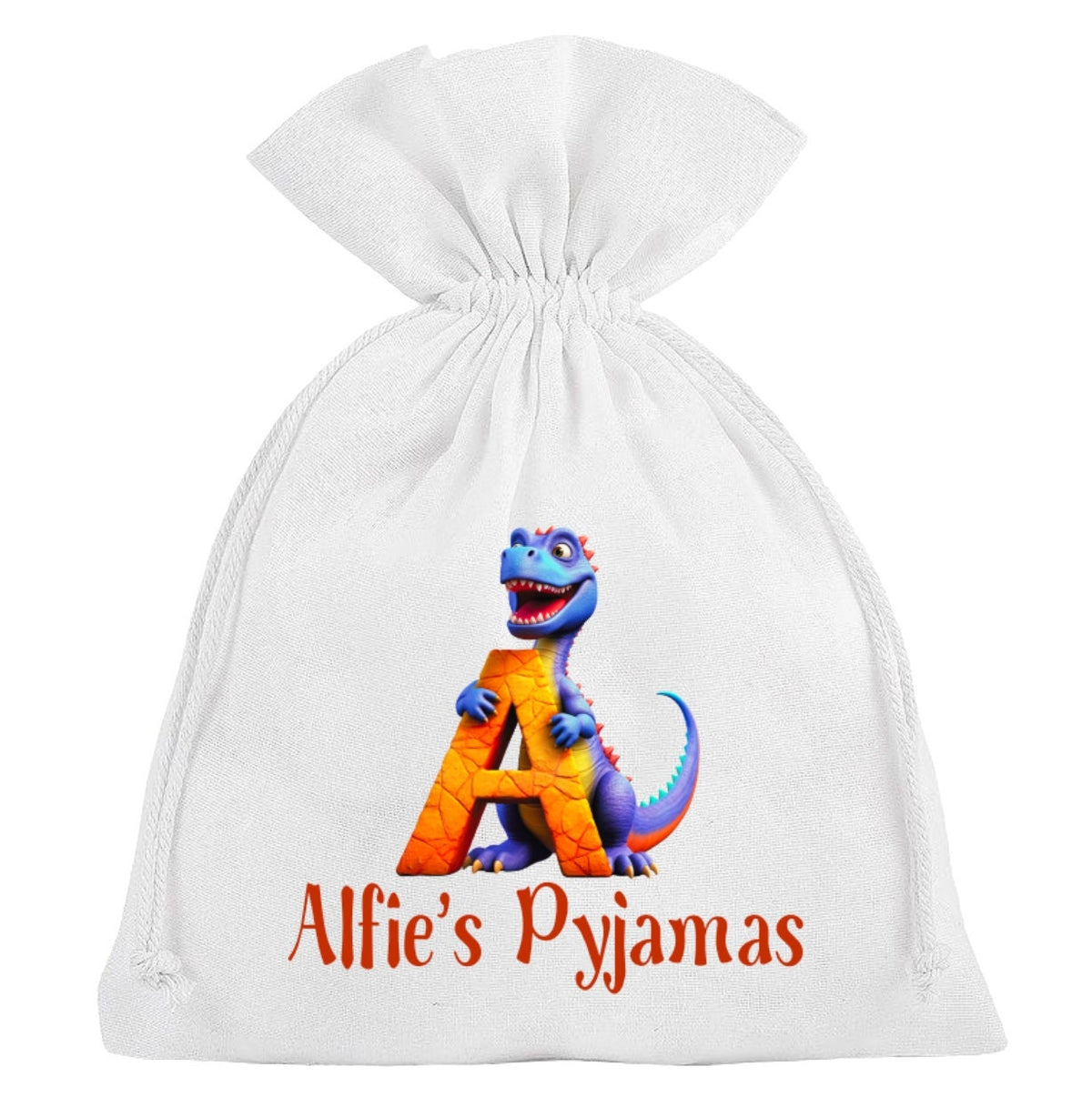 Dinosaur Pyjama Bag Personalised Sleepover Slumber Party PJ's