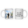 Personalized Santorini Wedding Mug gift for Bride & Groom - destination, abroad, greece