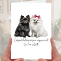 Pomeranian Engagement Card Personalised Pom Dog