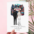 Las Vegas Wedding Card Personalised Bride & Groom