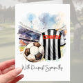 Football Sympathy Card Newcastle Grief Mourning Soccer Bereavement