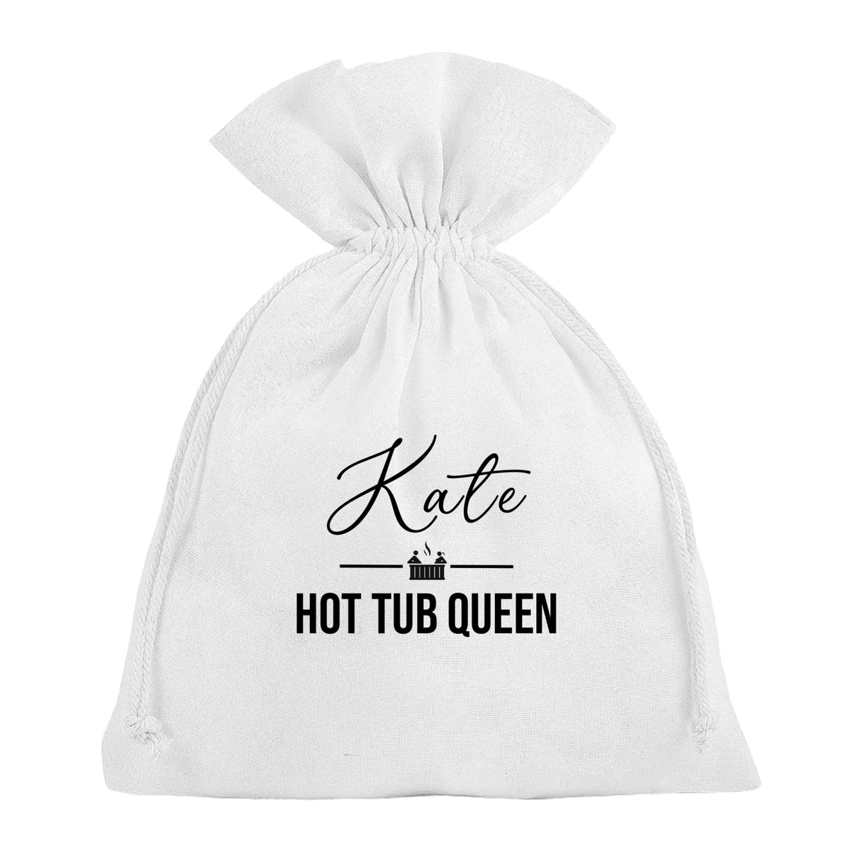 Hot Tub King Queen Personalised Bag - Party Hotel Spa Gift