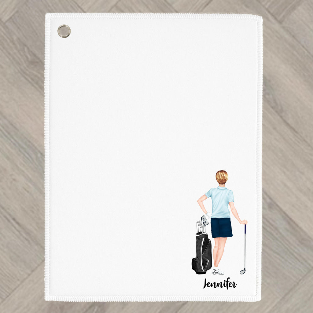 Golf Towel Personalised for Golfer gift for woman