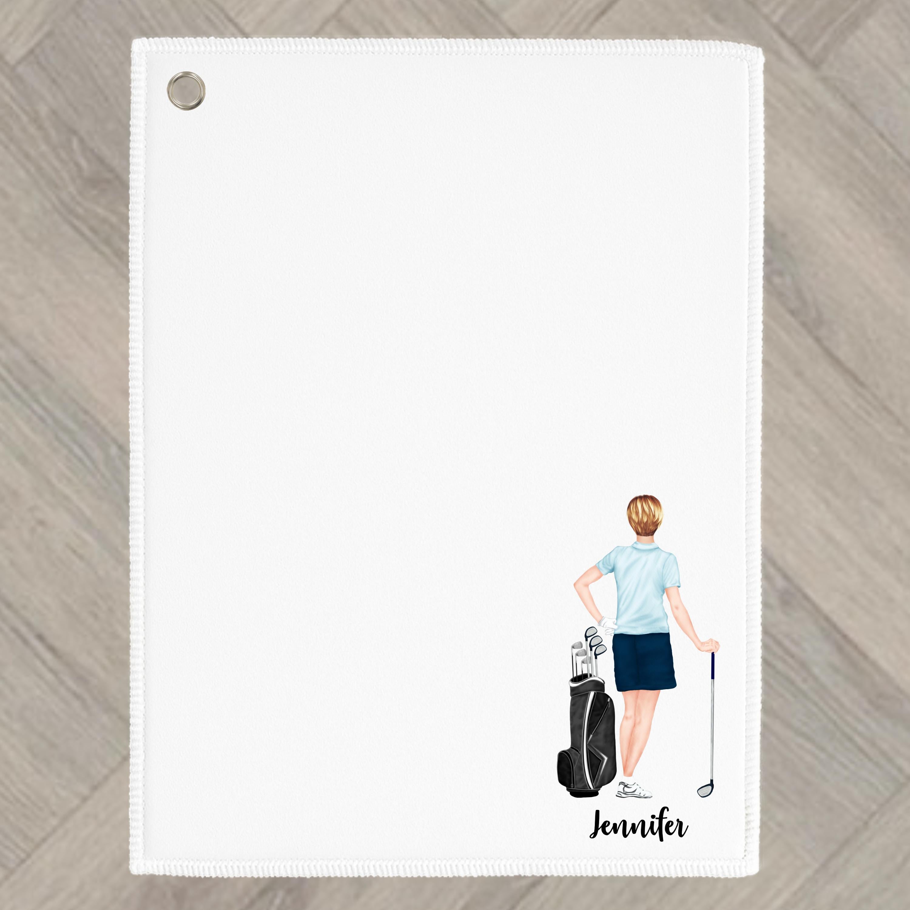 Golf Towel Personalised for Golfer gift for woman