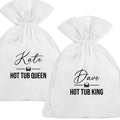 Hot Tub King Queen Personalised Bag - Party Hotel Spa Gift