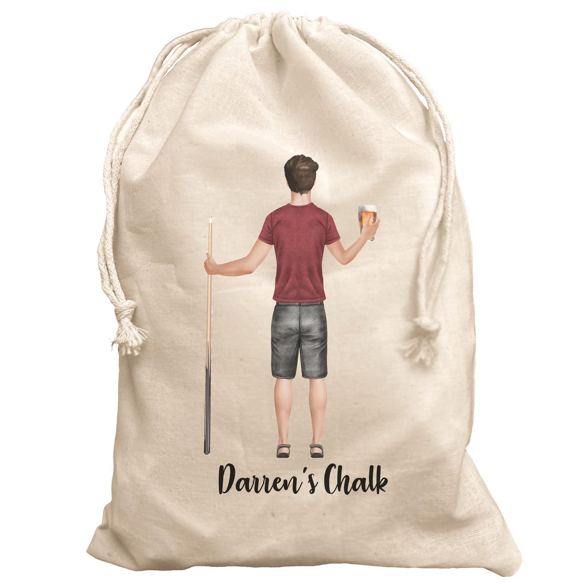 Pool Chalk bag Personalised gift snooker billiards