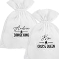 Personalised Bag Cruise King Queen - Ship Holiday Party Hotel Hot Tub
