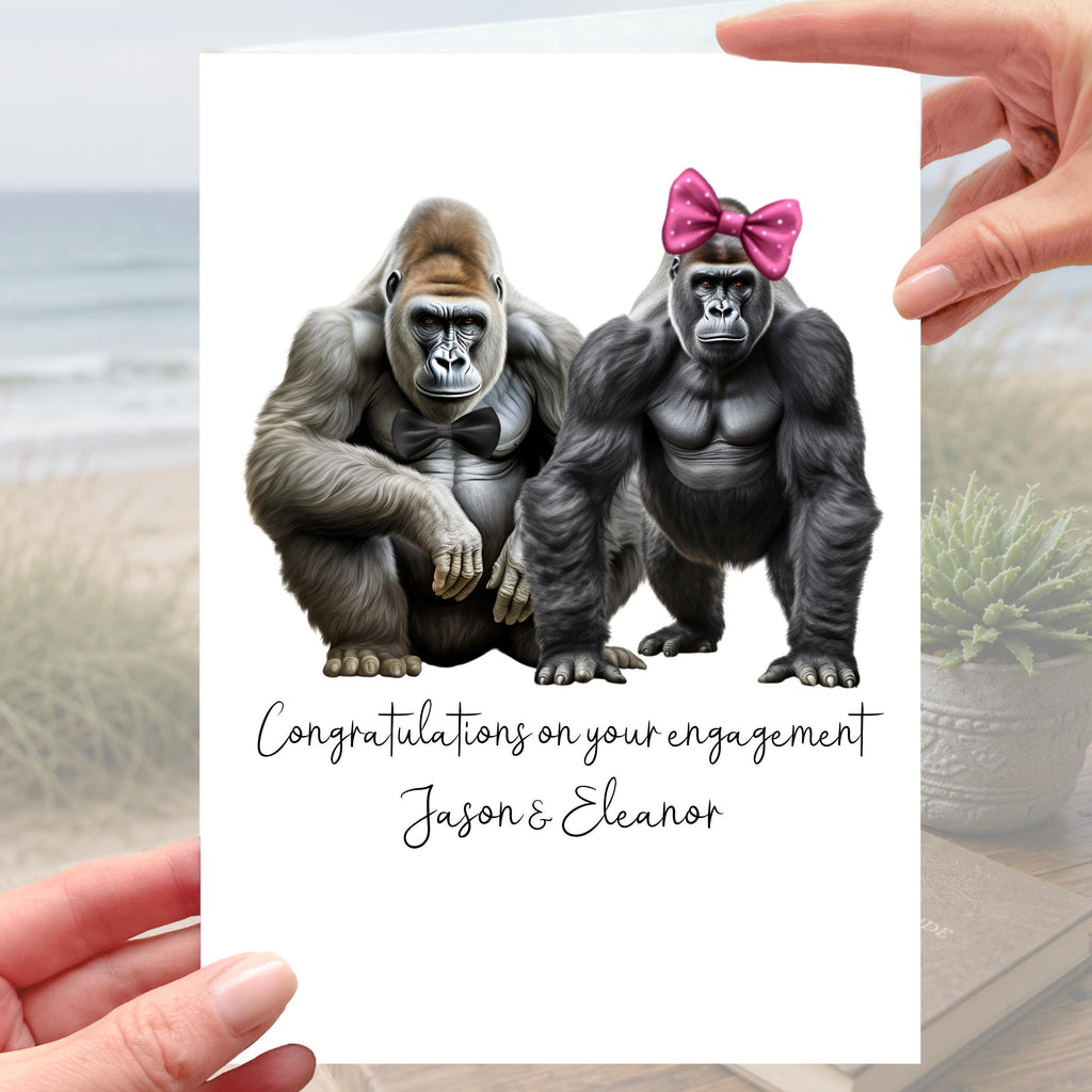Gorilla Engagement Card Personalised