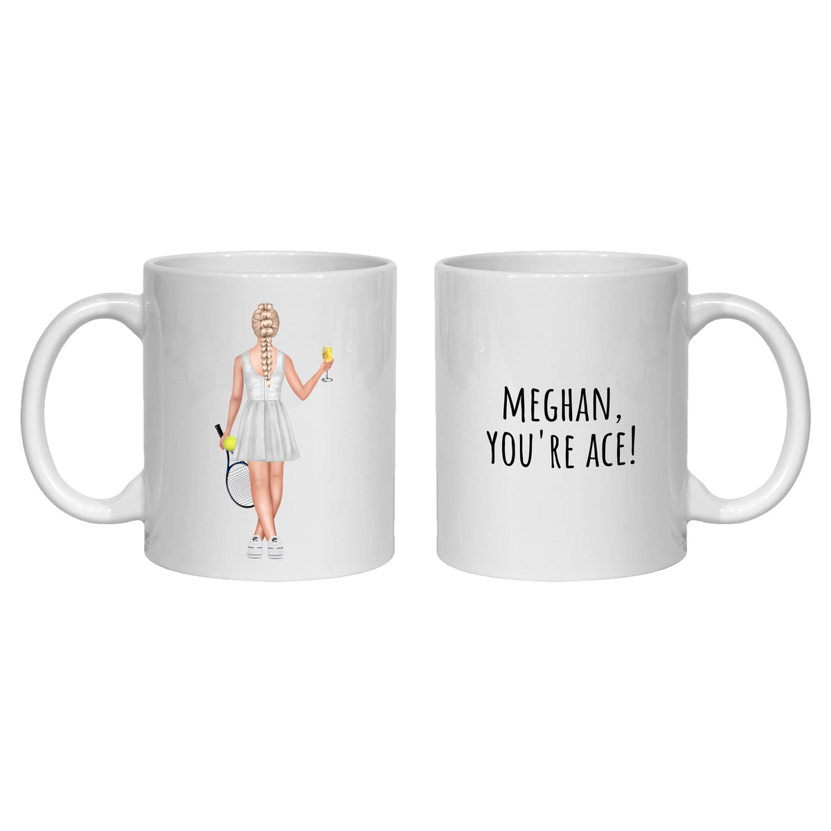 Tennis Mug Gift Personalised for her