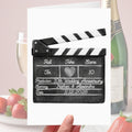 Clapper Board 10th Anniversary Card Personalised Tin Film Cinema Movies