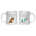 Personalised Manicurist Mug for Nail Tech, Before and After, Horse mermaid