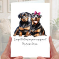 Rottweiler Engagement Card Personalised Dog