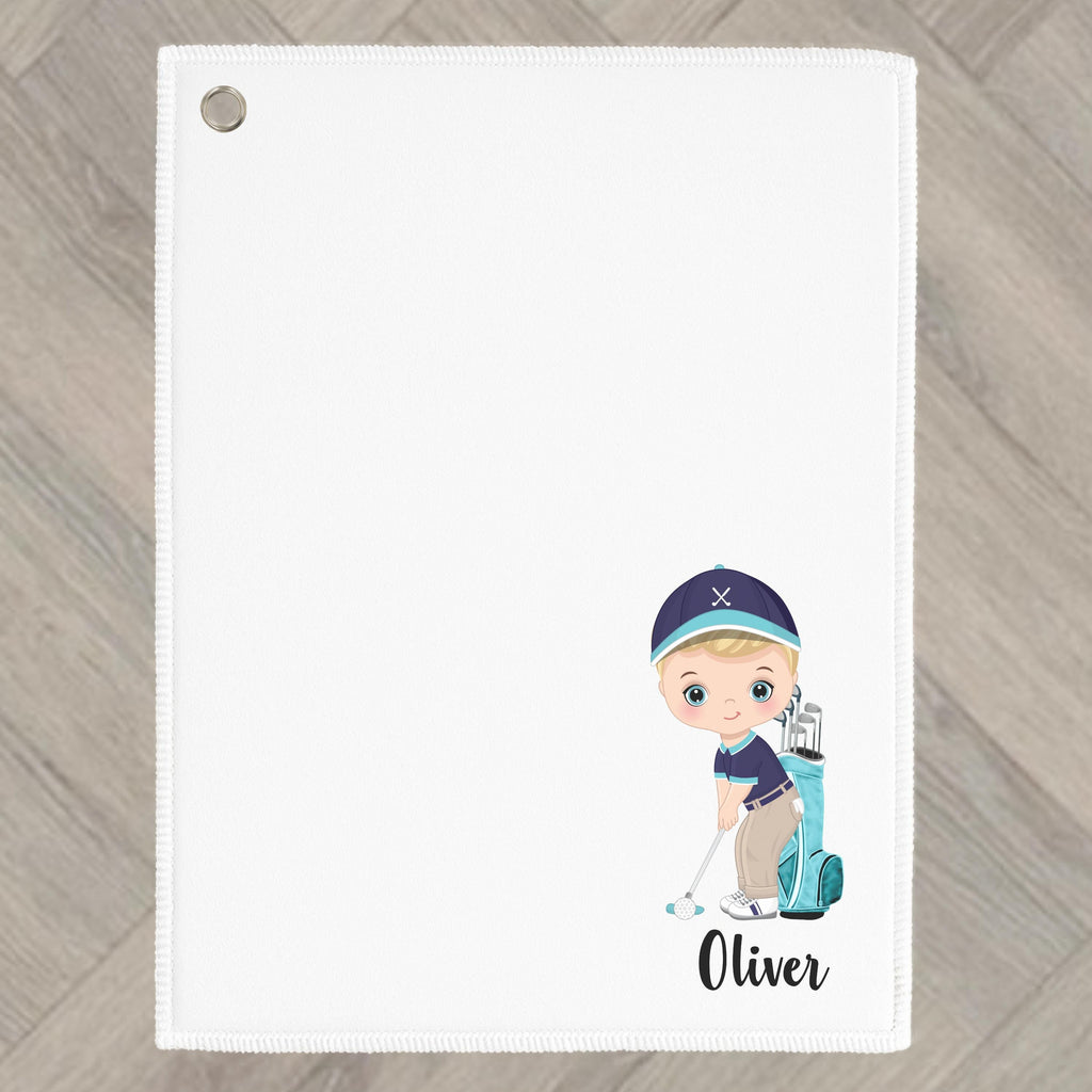Boys Golf Towel Personalised Gift for youth teenager