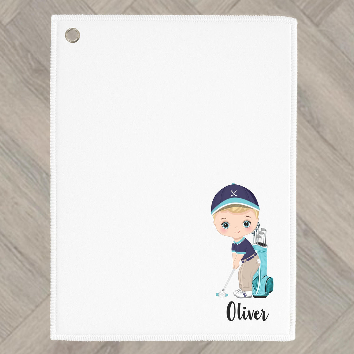 Boys Golf Towel Personalised Gift for youth teenager