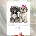 Shih Tzu Engagement Card Personalised