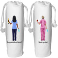 Dental Nurse Wine Bag Personalised hygienist thank you gift nhs healthcare worker carer