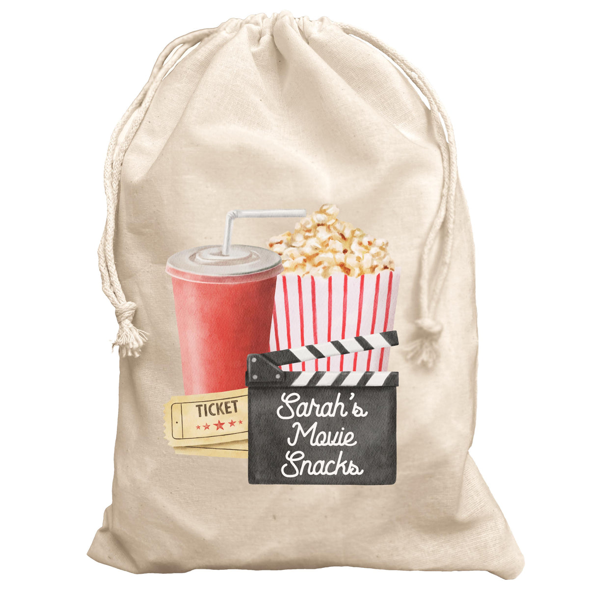 Movie Snack Bag Personalised Film Cinema
