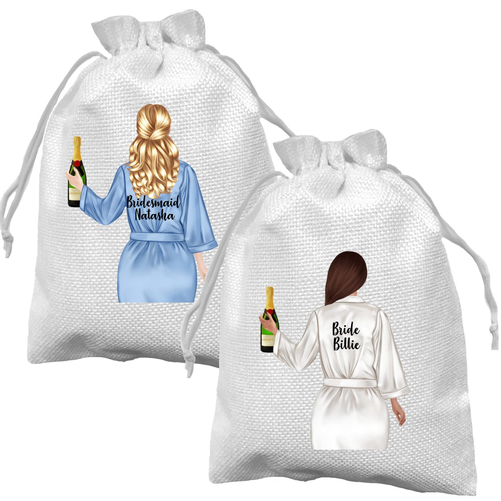 Bag for Wedding Personalised Bride Bridesmaid Pouch Maid of Honour
