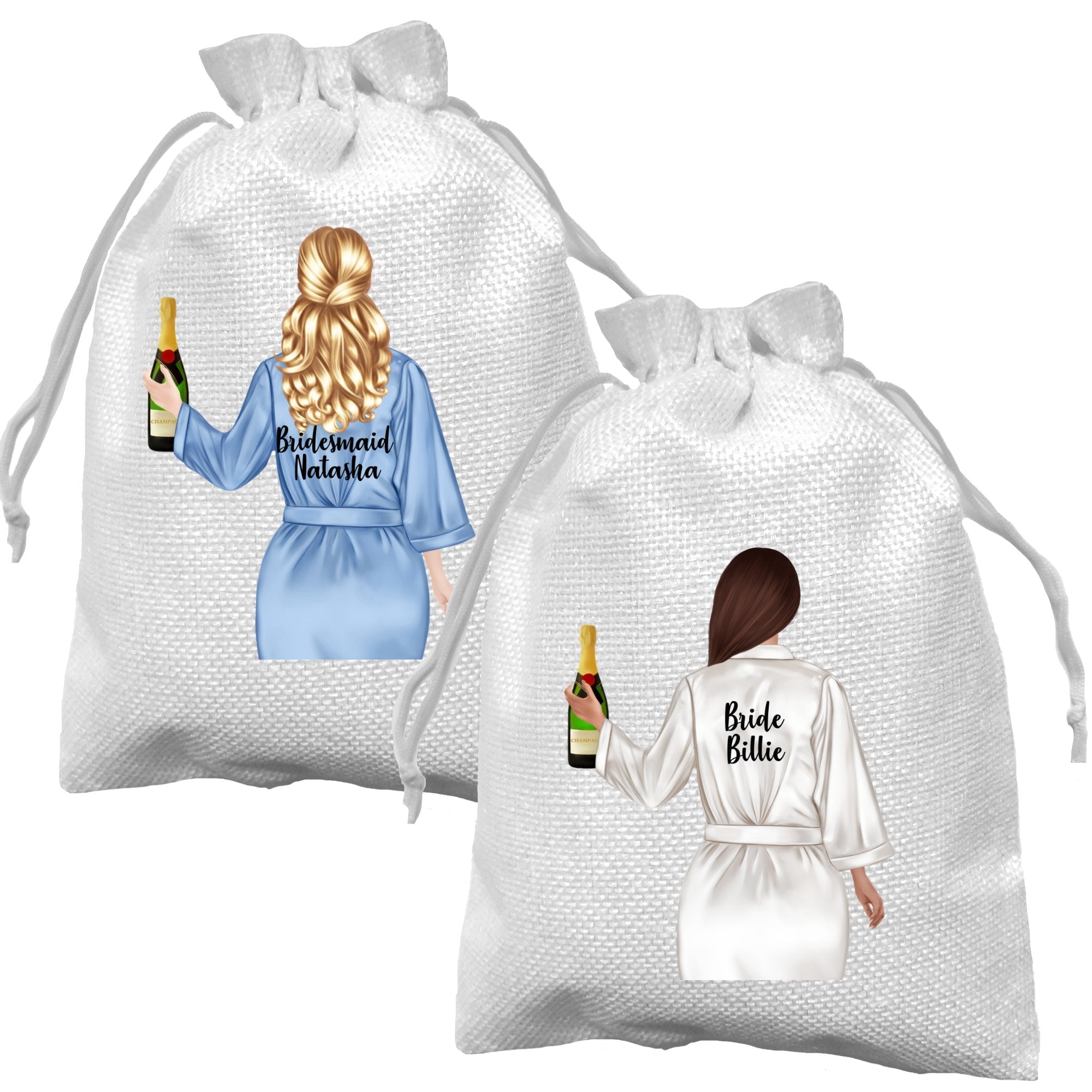 Bag for Wedding Personalised Bride Bridesmaid Pouch Maid of Honour