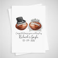 American Football Wedding Card Personalised
