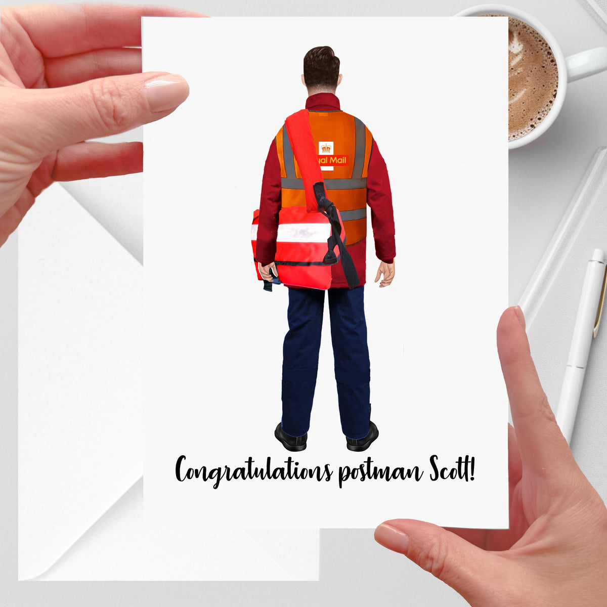 Postman Card New Job Personalised Congratulations
