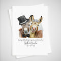 Donkey Wedding Card Personalised Bride & Groom