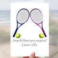 Tennis Engagement Card Personalised