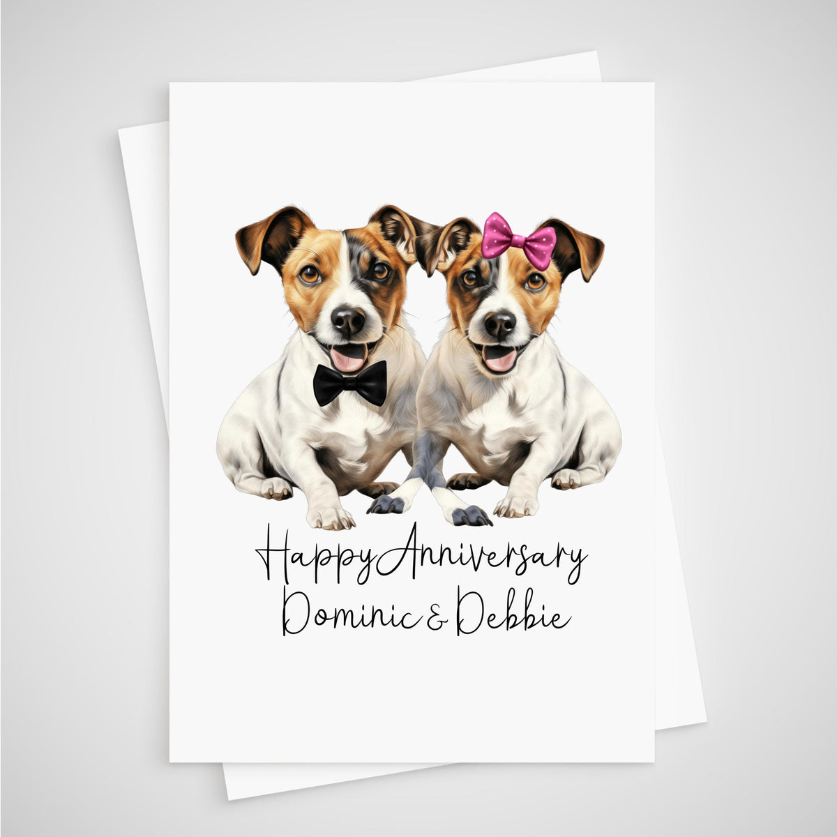 Jack Russell Anniversary Card Personalised Dog