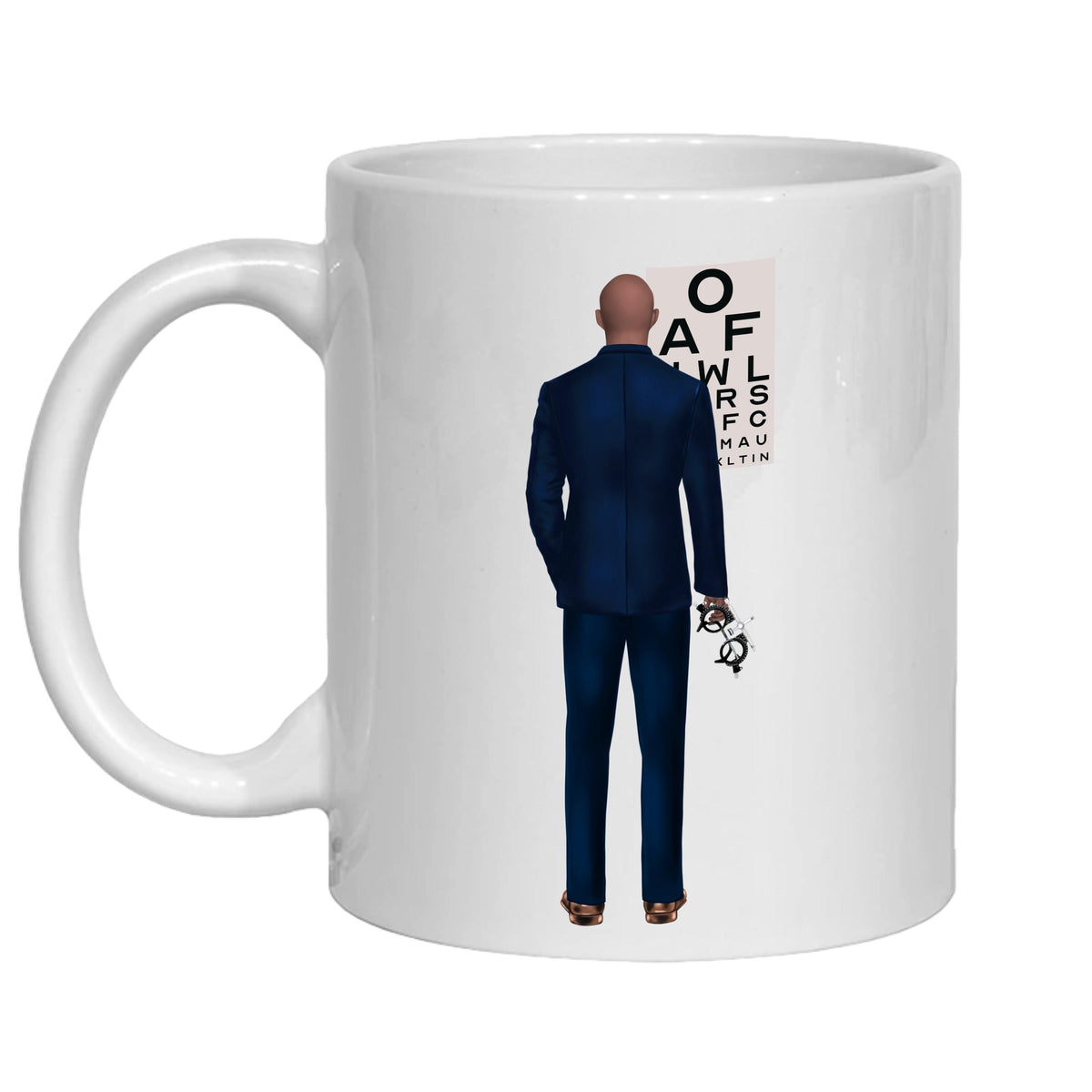 Personalised Optician Mug – spectacular gift for dad, brother, son. Retirement, congratulations