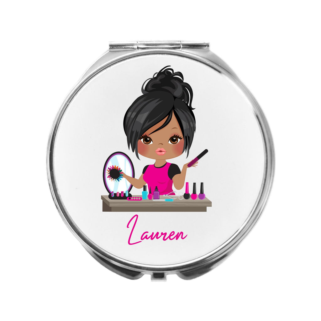 Manicurist Mirror Personalised Nail Tech Compact Gift
