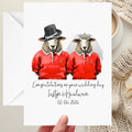 Welsh Wedding Card Personalised Wales Rugby Sheep