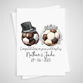 Football Wedding Card Personalised Soccer