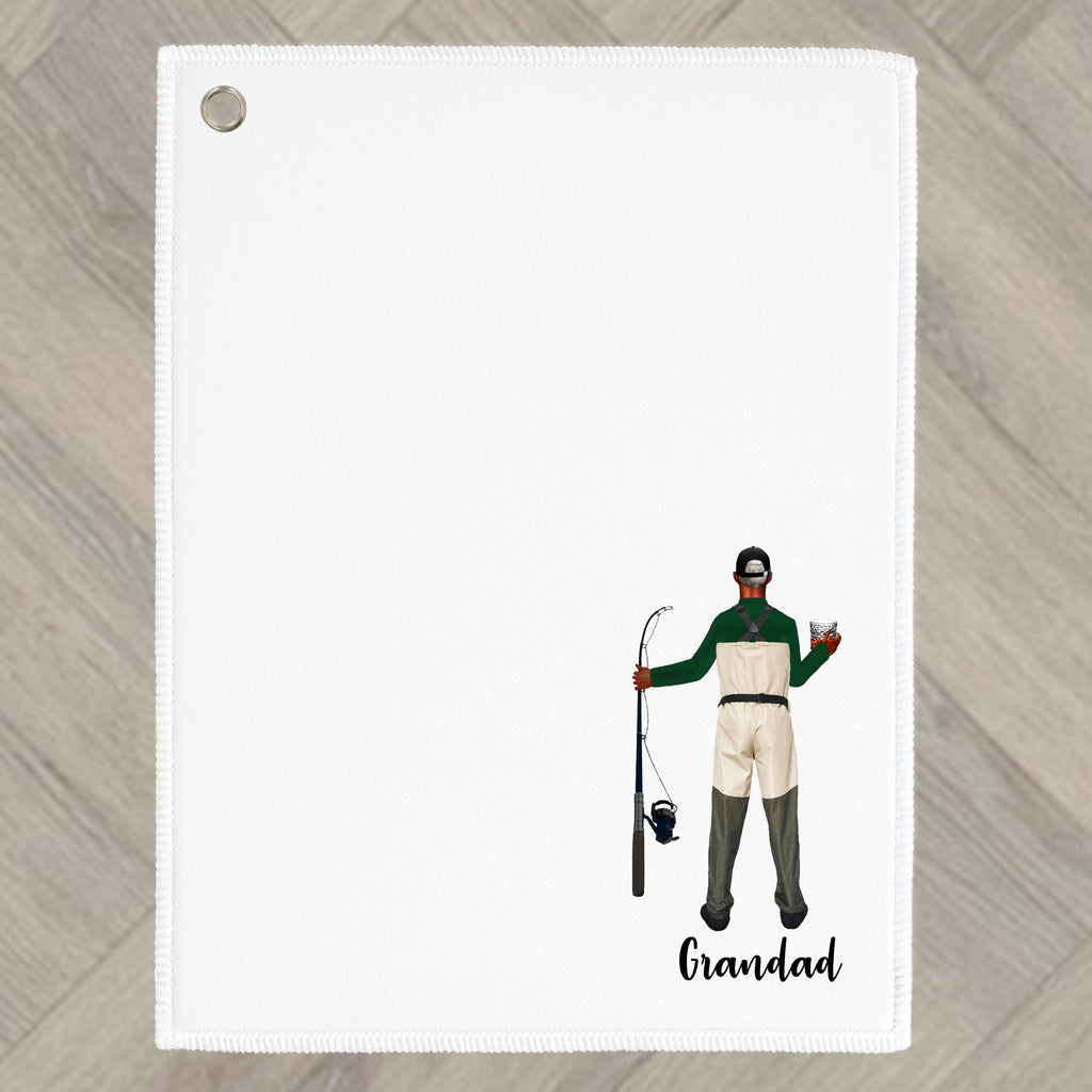 Fishing Towel Personalised for man Gift for Daddy Grandad