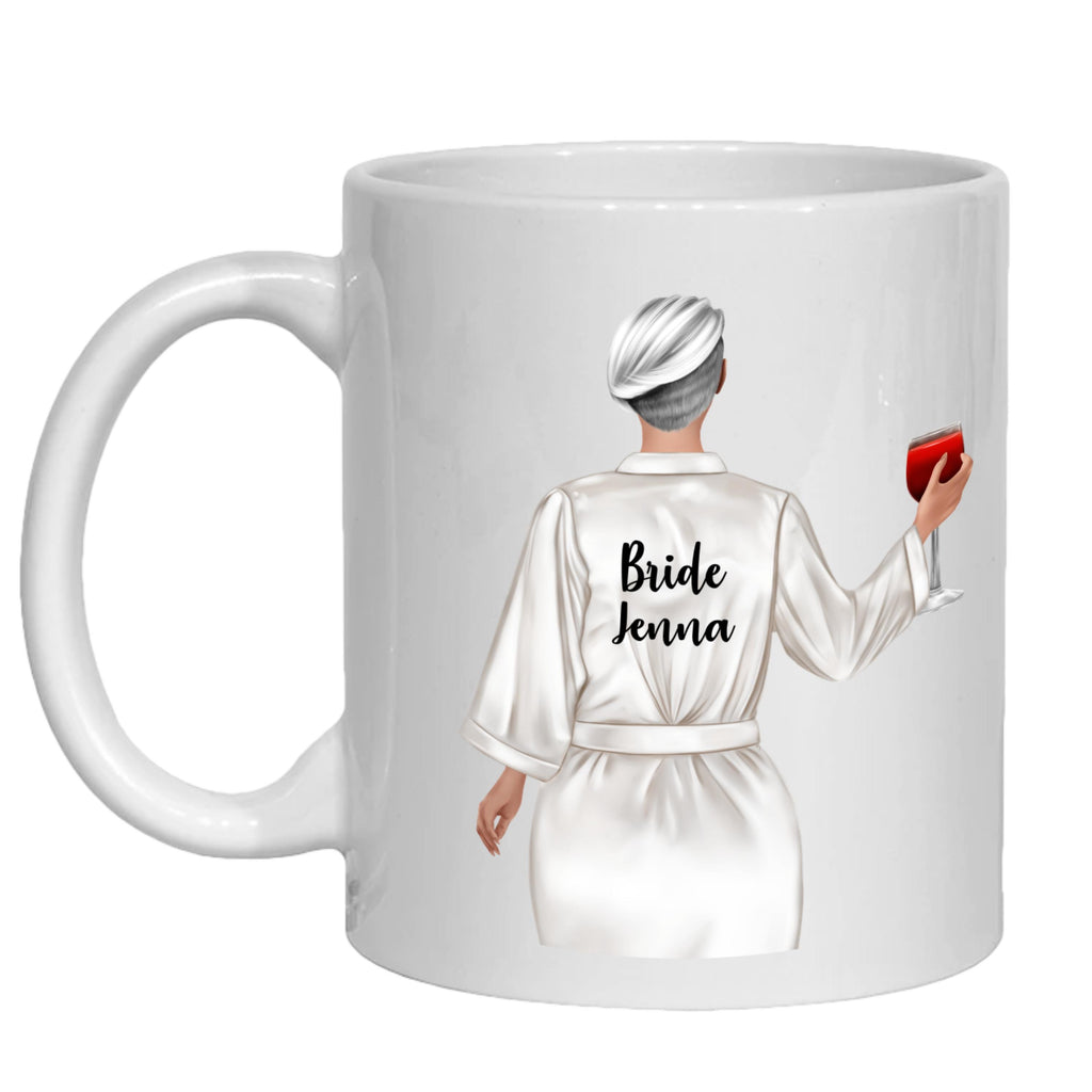 Personalized Bride Mug, Bridesmaid Bridal Party Gifts, Mother of Bride/Groom