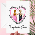 Red head and Blonde Card Personalised for Bestie BFF Girlfriend Ginger