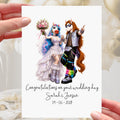 Raver Wedding Card Personalised Horse Dance Neon Dancefloor Electro