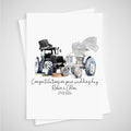 Tractor Wedding Card Personalised Bride Groom Farmer