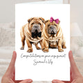 Sharpei Engagement Card Personalised