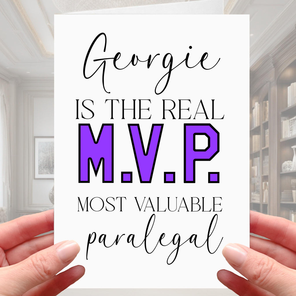 Paralegal Card Personalised MVP New Job