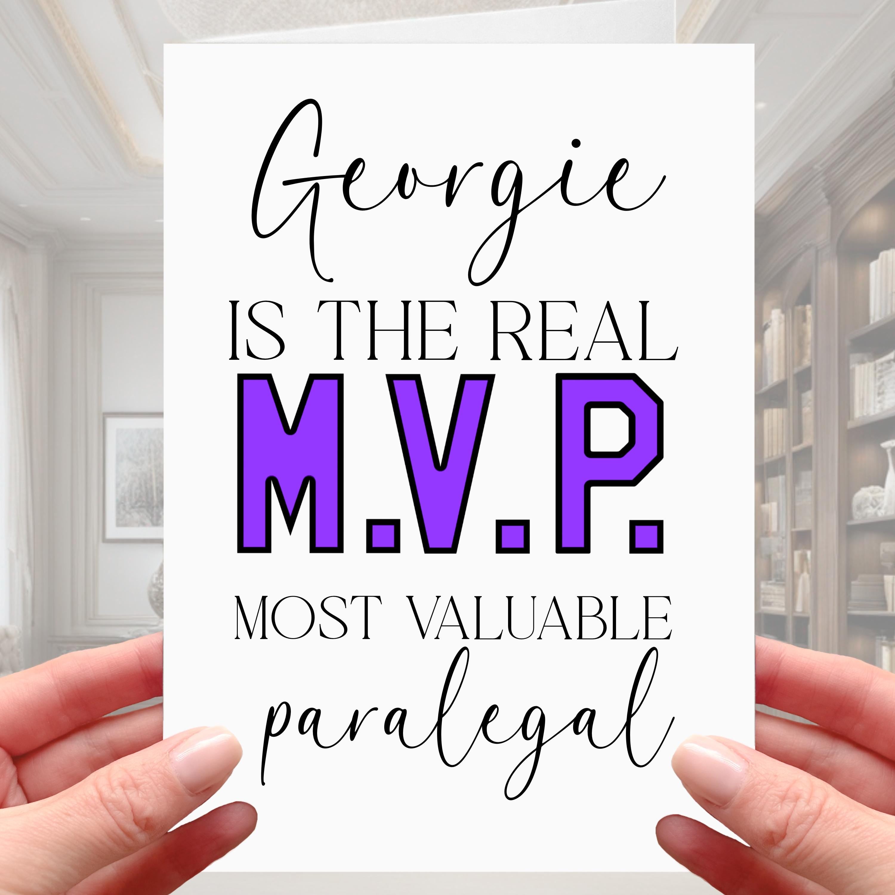 Paralegal Card Personalised MVP New Job
