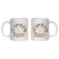 Personalised 30 year anniversary mug 30th pearl