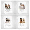 Personalized Dog Wedding Save the Date Card - beagle, basset hound, boxer, british bulldog, chihuahua, chow chow, cockapoo; cocker spaniel