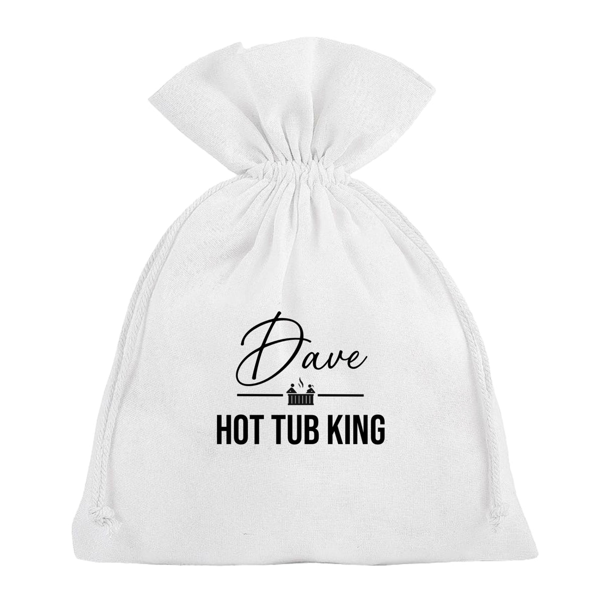 Hot Tub King Queen Personalised Bag - Party Hotel Spa Gift