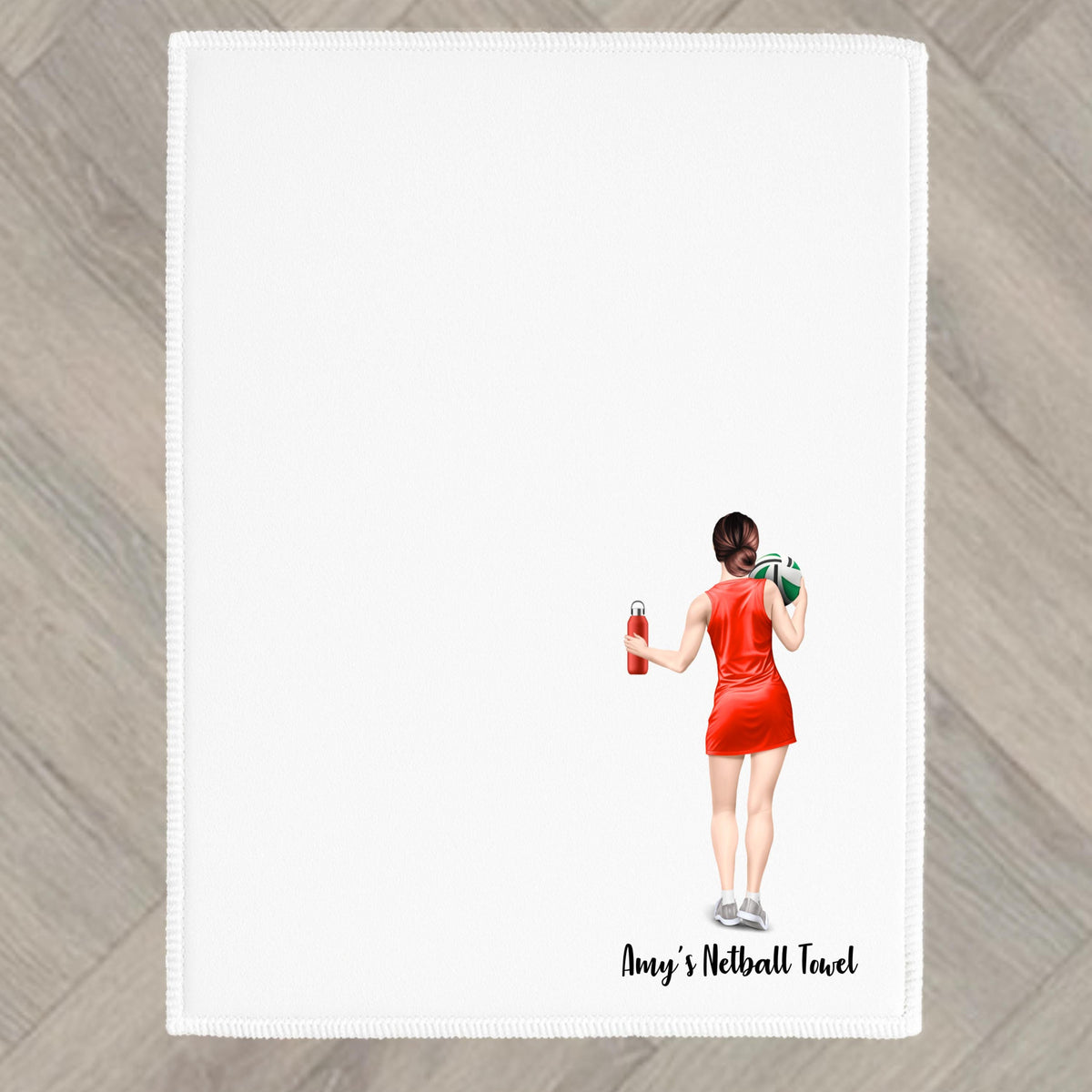 Netball Towel Personalised fitness gym exercise Woman Present Gift