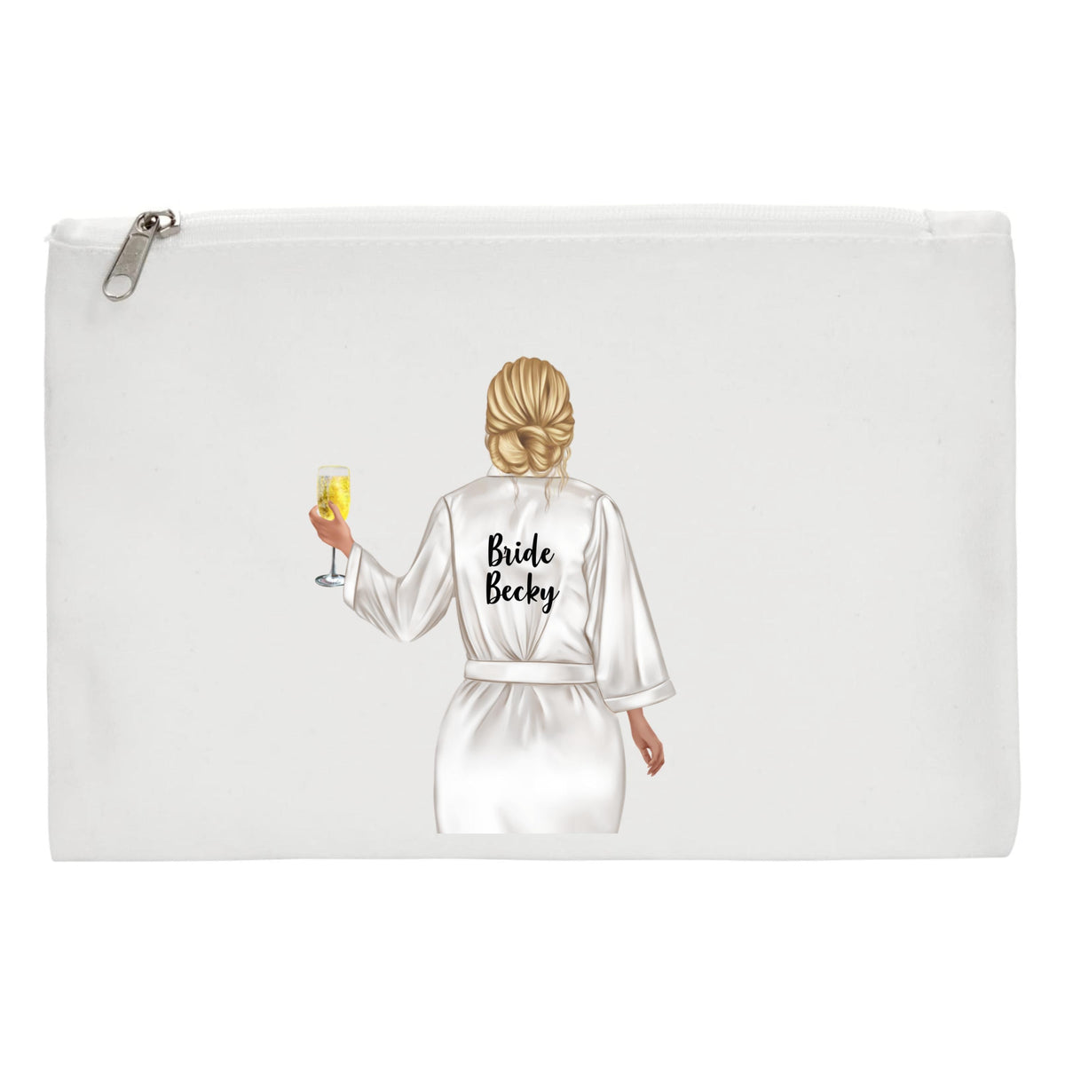 Bride MakeUp Bag Personalised bridesmaid maid of honour cosmetics wedding bridal party
