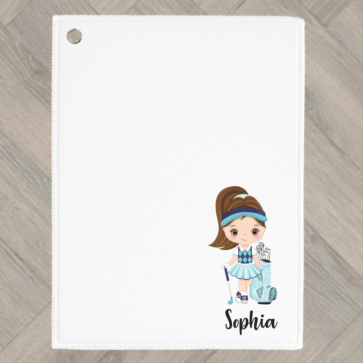 Girls Golf Towel Personalised Gift for youth teenager