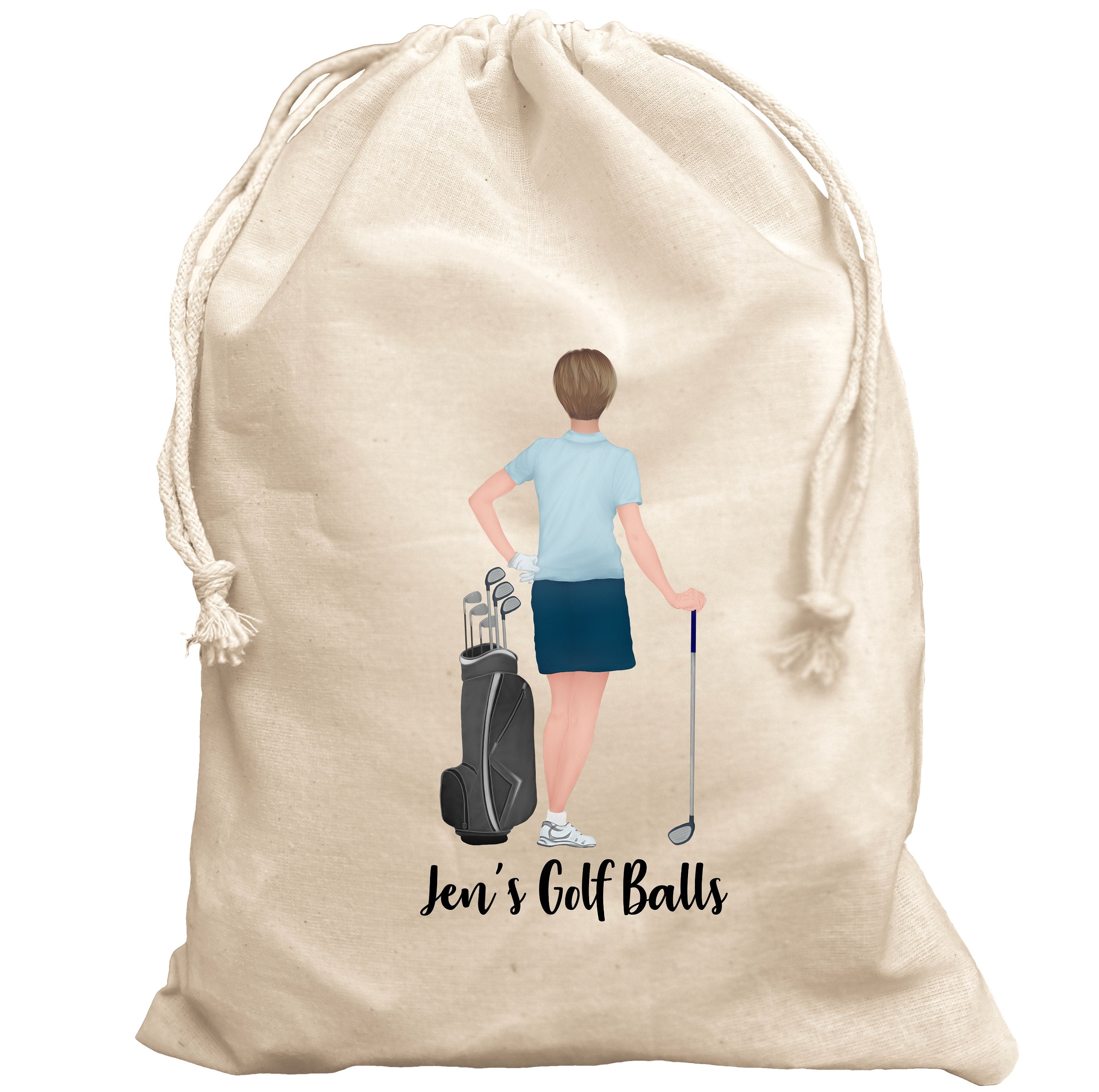 Golf Ball Bag Personalised for woman