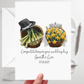 Welsh Wedding Card Personalised Wales Daffodils Leeks